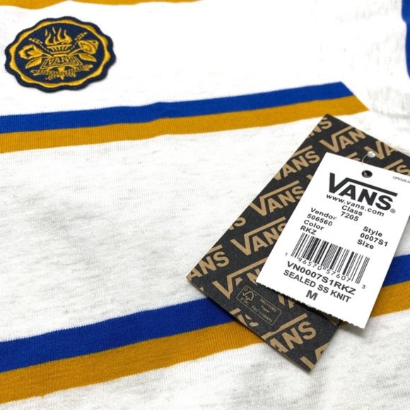 VANS x Slack & Field Sealed Shirt Ash Heather Polo White Men’s Size VN0007S1RKZ - Picture 3 of 3